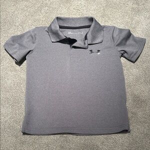 Under Armour Youth Gray Polo Shirt with Logo